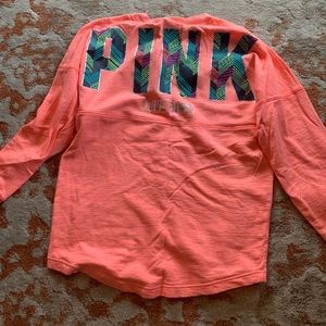 Victoria secret. Pink sweatshirt. Size medium.